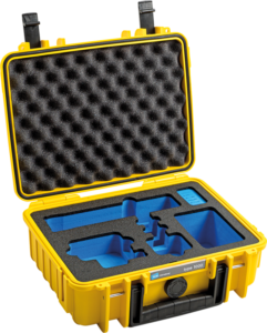 BW Outdoor Case Type 1000 for GoPro Hero 12 (fits even GoPro Hero 9/10/11), Yellow