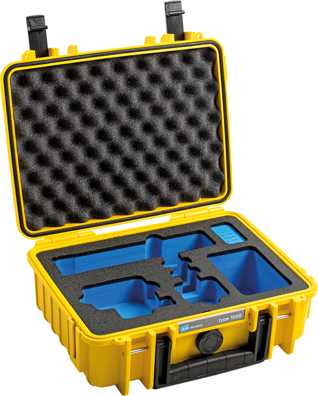 BW Outdoor Case Type 1000 for GoPro Hero 12 (fits even GoPro Hero 9/10/11), Yellow