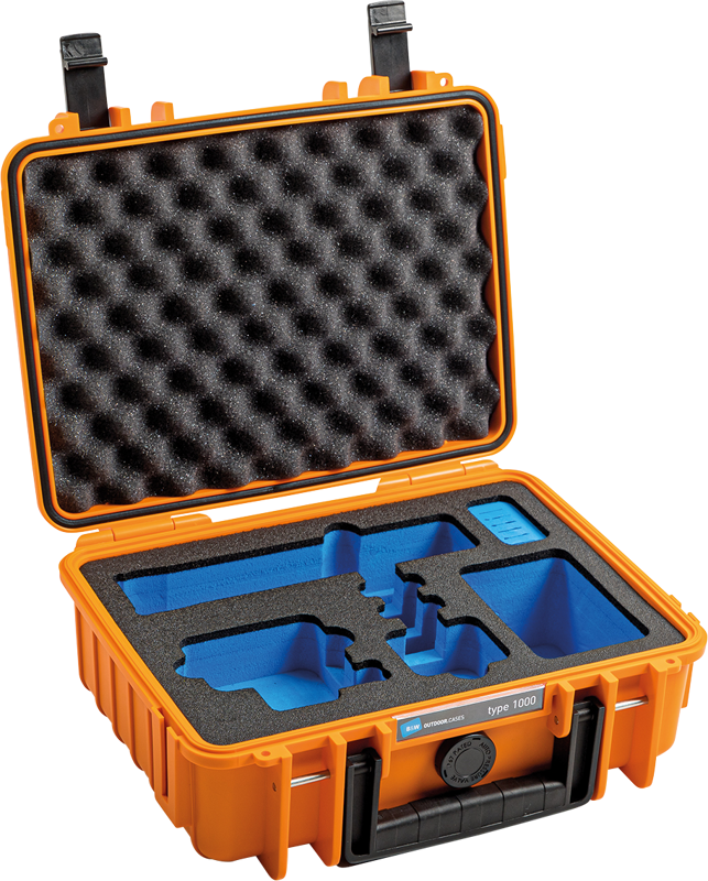 BW Outdoor Case Type 1000 for GoPro Hero 12 (fits even GoPro Hero 9/10/11), Orange