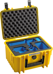 BW Outdoor Case Type 2000 for GoPro Hero 12 (fits even GoPro Hero 9/10/11), charge-in-case, Yellow