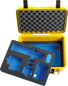 BW Outdoor Case Type 2000 for GoPro Hero 12 (fits even GoPro Hero 9/10/11), charge-in-case, Yellow