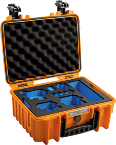BW Outdoor Case Type 3000 for GoPro Hero 12 (fits even GoPro Hero 9/10/11), charge-in-case. Orange