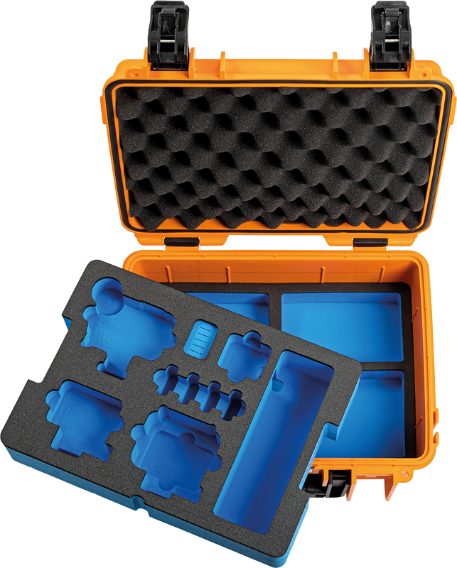 BW Outdoor Case Type 3000 for GoPro Hero 12 (fits even GoPro Hero 9/10/11), charge-in-case. Orange