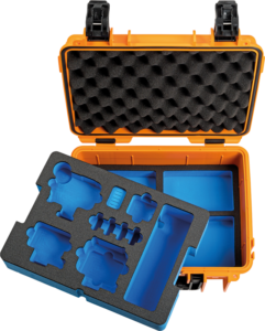 BW Outdoor Case Type 3000 for GoPro Hero 12 (fits even GoPro Hero 9/10/11), charge-in-case. Orange