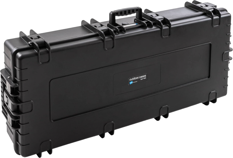 BW Outdoor Cases Type 7200 for gun/rifle/guitar case / Black (foam insert)