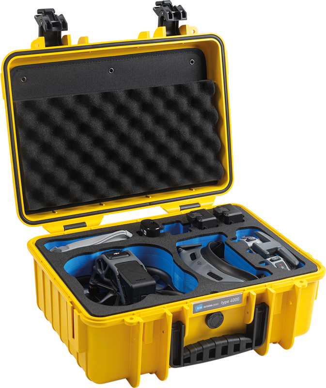BW Outdoor Cases Type 4000 for DJI Avata / Yellow