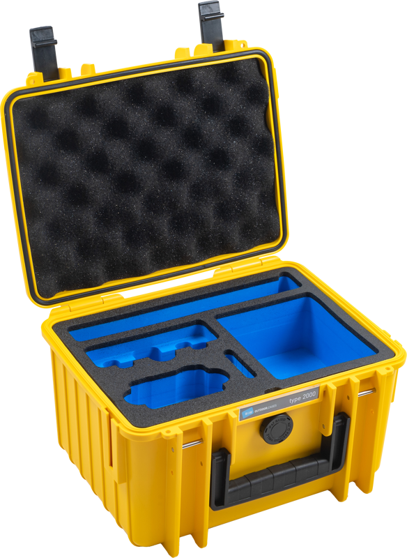 BW Outdoor Case Type 2000 for DJI Osmo Action 3 / Yellow