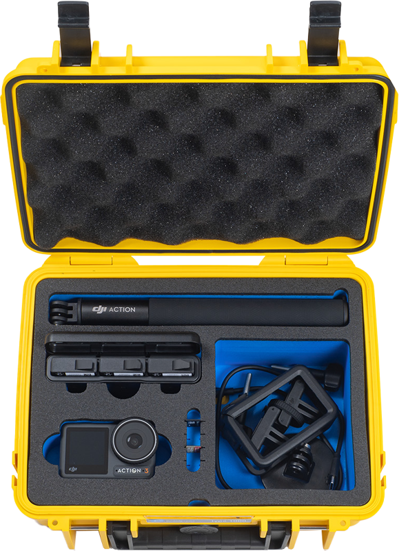 BW Outdoor Case Type 2000 for DJI Osmo Action 3 / Yellow