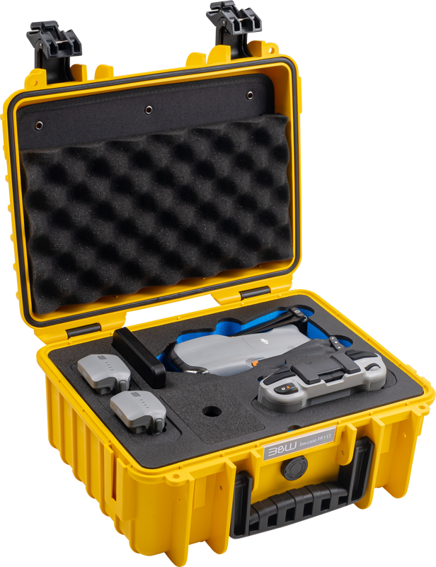 BW Outdoor Cases Type 3000 for DJI Air 3 / DJI Air 3S / Yellow