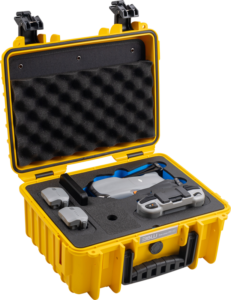 BW Outdoor Cases Type 3000 for DJI Air 3 / DJI Air 3S / Yellow