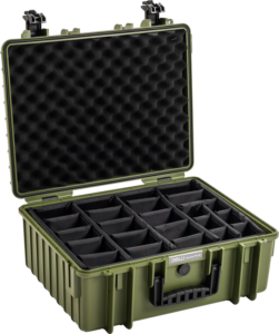 BW Outdoor Cases Type 6000 / Bronze green (divider system)