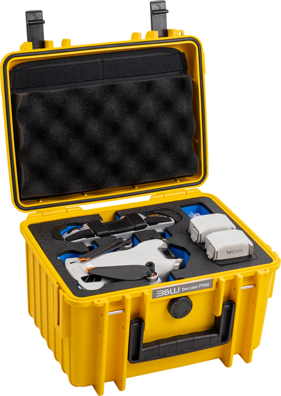 BW Outdoor Cases Type 2000 for DJI Mini 4 Pro / Yellow