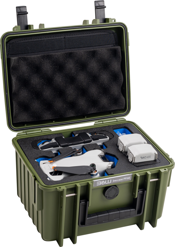 BW Outdoor Cases Type 2000 for DJI Mini 4 Pro / Bronze Green