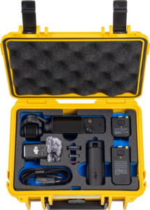BW Outdoor Case Type 500 for DJI Osmo Pocket 3 Creator Combo, Yellow