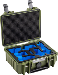 BW Outdoor Case Type 500 for DJI Osmo Pocket 3 Creator Combo, Bronze-green
