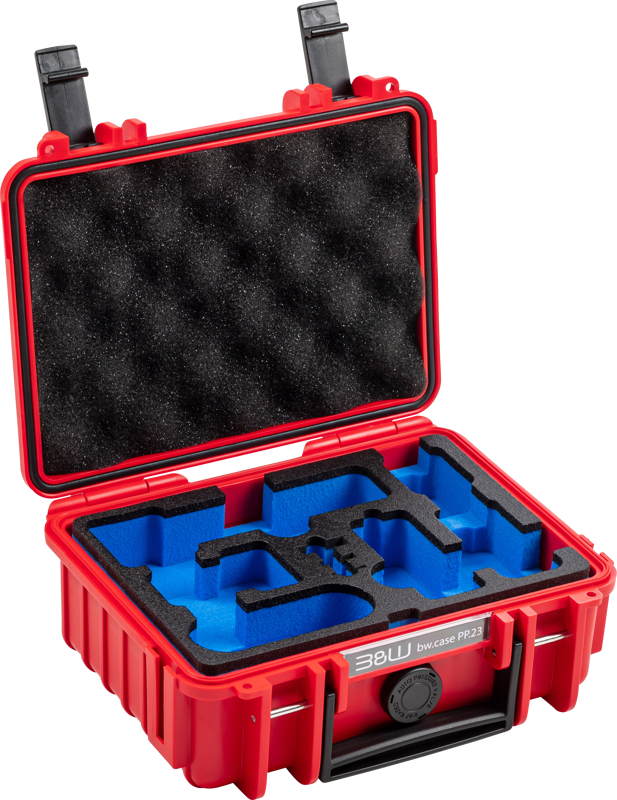 BW Outdoor Case Type 500 for DJI Osmo Pocket 3 Creator Combo, Red