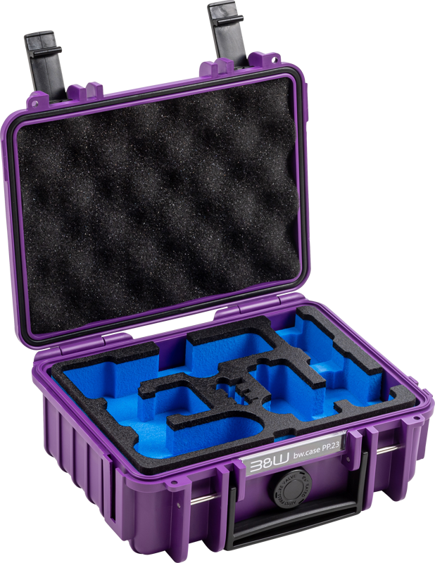 BW Outdoor Case Type 500 for DJI Osmo Pocket 3 Creator Combo, Purple