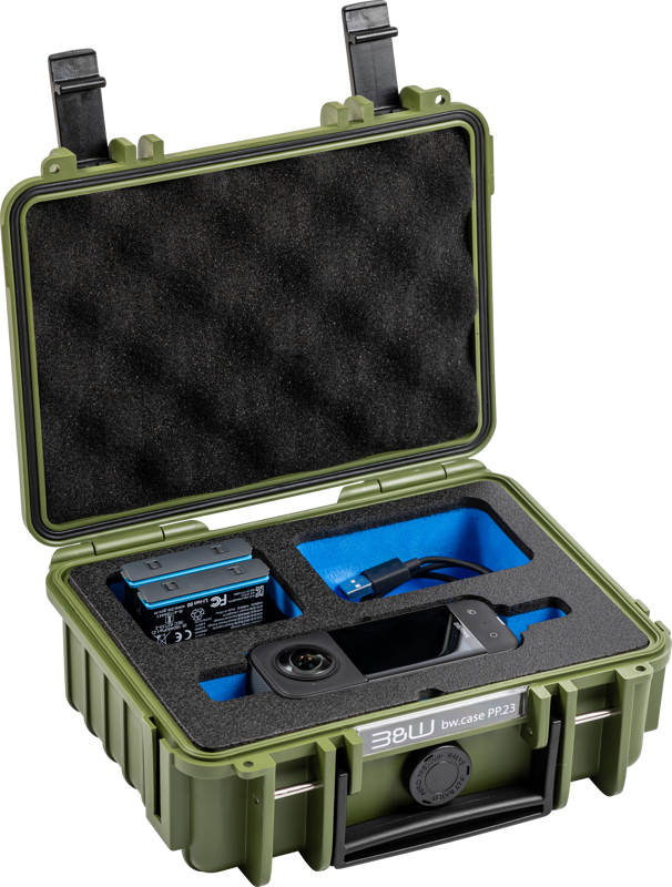 BW Outdoor Case Type 500 for Insta360 X3, bronze-green