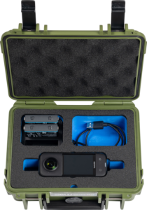 BW Outdoor Case Type 500 for Insta360 X3, bronze-green