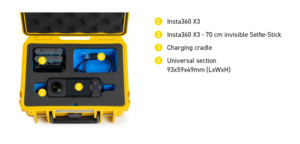 BW Outdoor Case Type 500 for Insta360 X3, orange