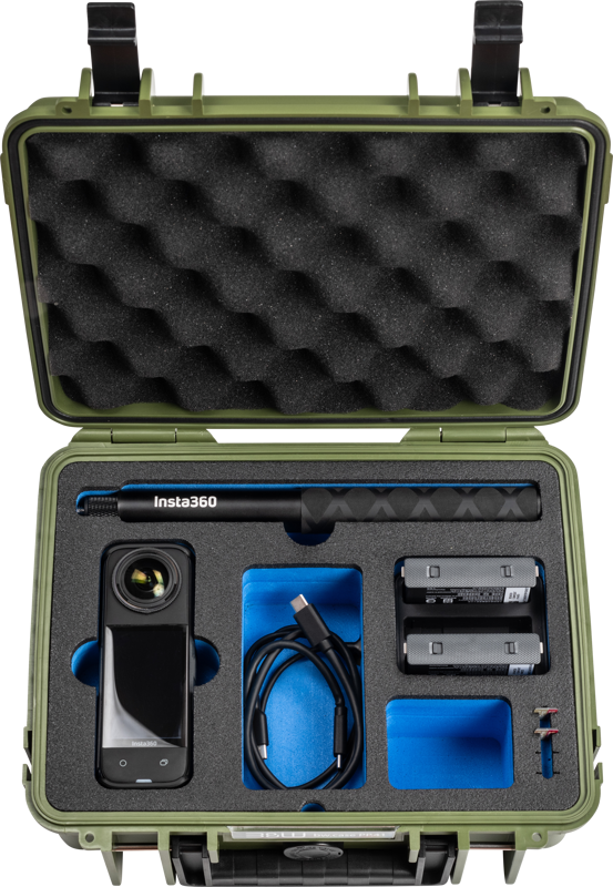 BW Outdoor Case Type 1000 for Insta360 X4, bronze green