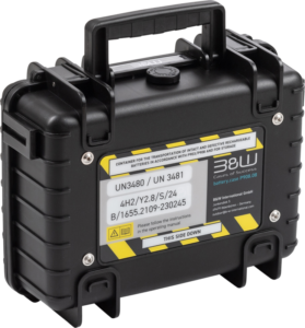 BW Outdoor Battery.case P908.08. Transport & Storage of defective lithium batteries, black