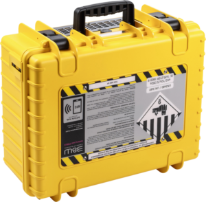 BW Outdoor Battery.case 908.8. Transport & Storage of defective lithium batteries, yellow