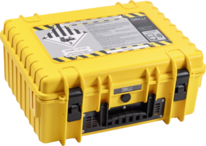BW Outdoor Battery.case 908.8. Transport & Storage of defective lithium batteries, yellow