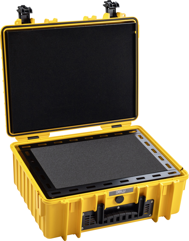 BW Outdoor Battery.case 908.8. Transport & Storage of defective lithium batteries, yellow
