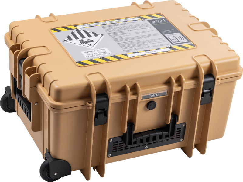 BW Outdoor Battery.case 908.16. Transport & Storage of defective lithium batteries, desert tan