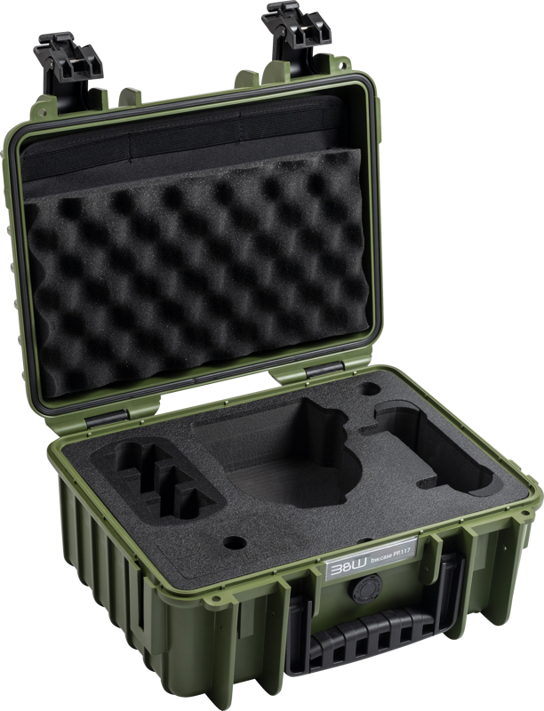 BW Outdoor Cases Type 3000/PP.117 for DJI Flip, Bronze Green