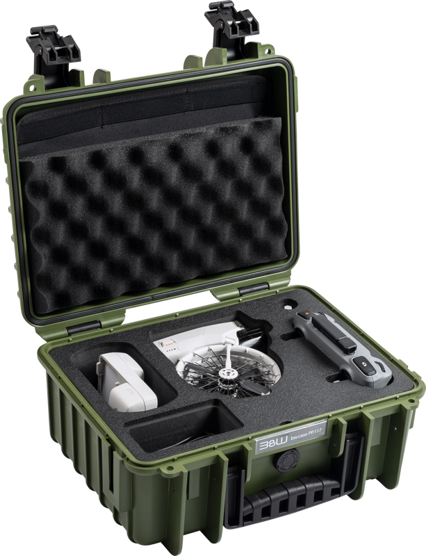BW Outdoor Cases Type 3000/PP.117 for DJI Flip, Bronze Green