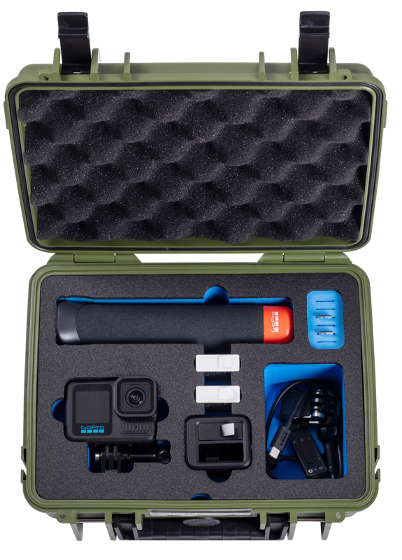 BW Outdoor Action Case Type PP.41 I for GoPro HERO 13 (fits GoPro 9-13), bronze green