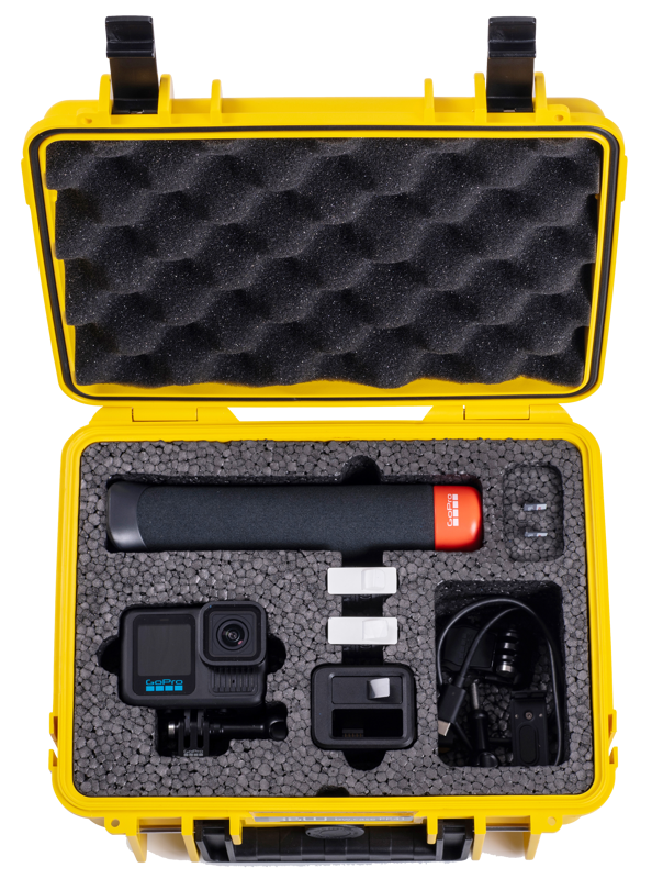 BW Outdoor Action Case Type PP.41 I for GoPro HERO 13AP (fits GoPro 9-13AP), yellow
