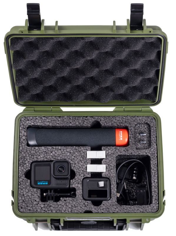 BW Outdoor Action Case Type PP.41 I for GoPro HERO 13AP (fits GoPro 9-13AP), bronze green