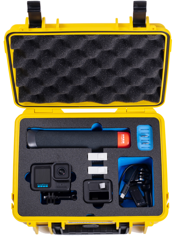 BW Outdoor Action Case Type PP.66 I for GoPro HERO 13 (fits GoPro 9-13), yellow