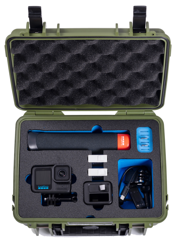 BW Outdoor Action Case Type PP.66 I for GoPro HERO 13 (fits GoPro 9-13), bronze green