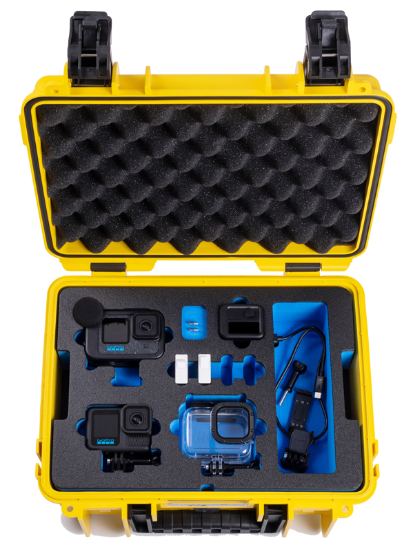 BW Outdoor Action Case Type PP.117 I for GoPro HERO 13 (fits GoPro 9-13), yellow