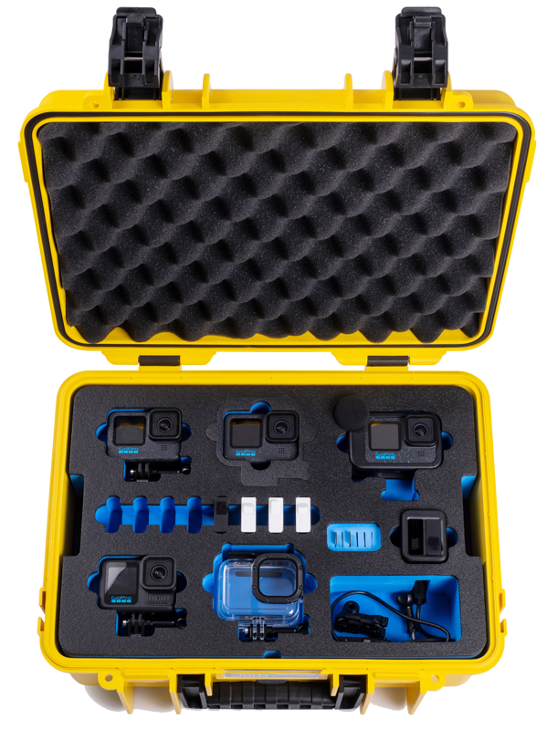 BW Outdoor Action Case Type PP.166 I for GoPro HERO 13 (fits GoPro 9-13), yellow