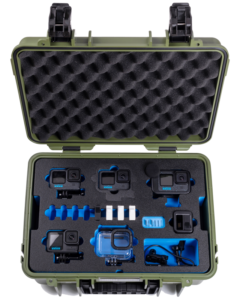 BW Outdoor Action Case Type PP.166 I for GoPro HERO 13 (fits GoPro 9-13), bronze green