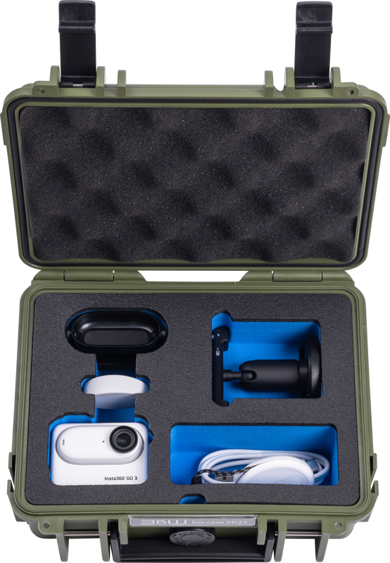BW Outdoor Action Case Type PP.23. for Insta360 GO3/GO3S, bronze green