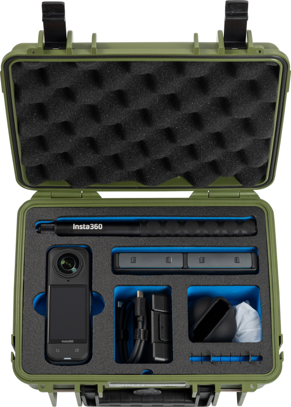 BW Outdoor Case Type 1000 for Insta360 X4 / Insta360 X5, bronze green