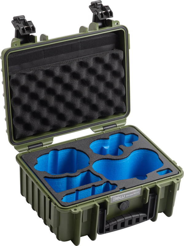 BW Outdoor Drone.case PP.117.Antigravity I Case type 3000 I Antigravity A1 I Bronze Green