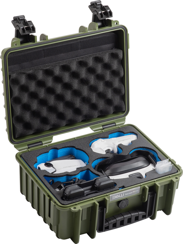 BW Outdoor Drone.case PP.117.Antigravity I Case type 3000 I Antigravity A1 I Bronze Green