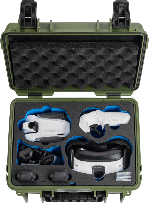 BW Outdoor Drone.case PP.117.Antigravity I Case type 3000 I Antigravity A1 I Bronze Green