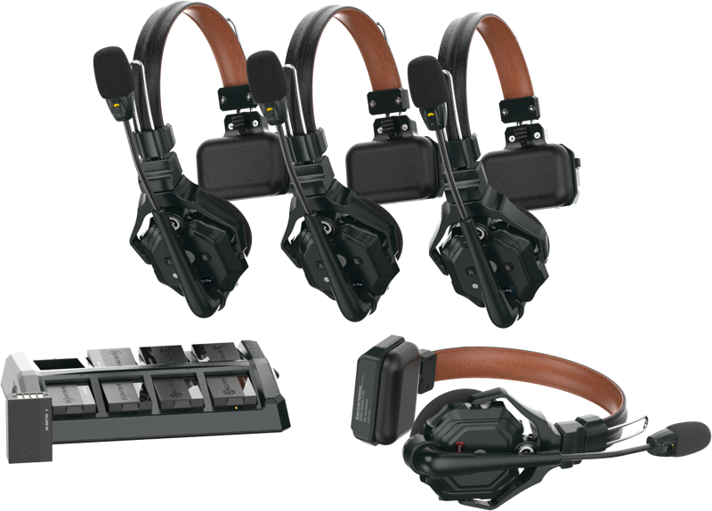 HOLLYLAND Solidcom C1 Pro Wireless Intercom System with 4 ENC headsets