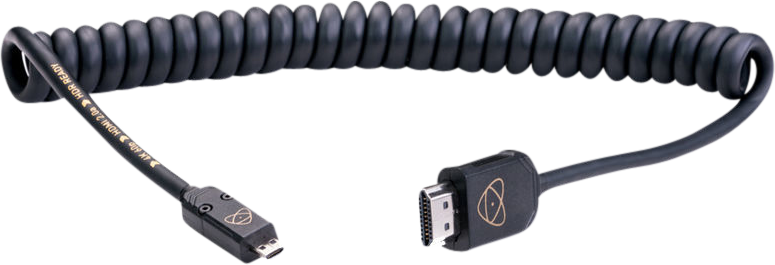 ATOMOS HDMI 4K60p  Micro to Full 40cm die cast connector (80cm Extended)