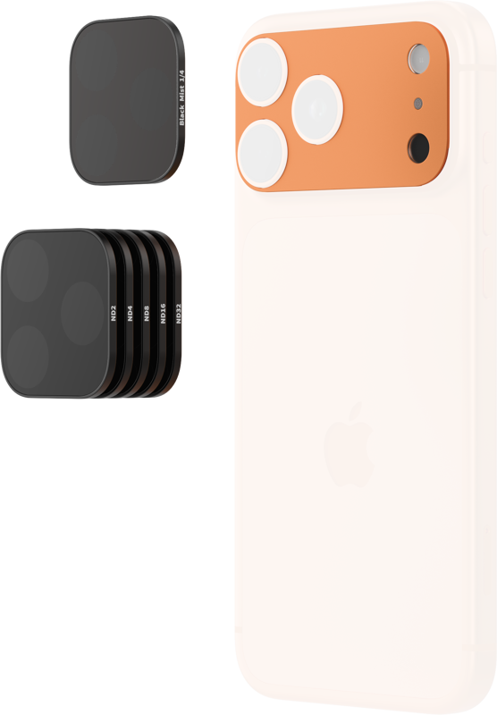 SMALLRIG 6073 Square ND & Black Mist Filter Kit for iPhone 17 Pro (Blue)