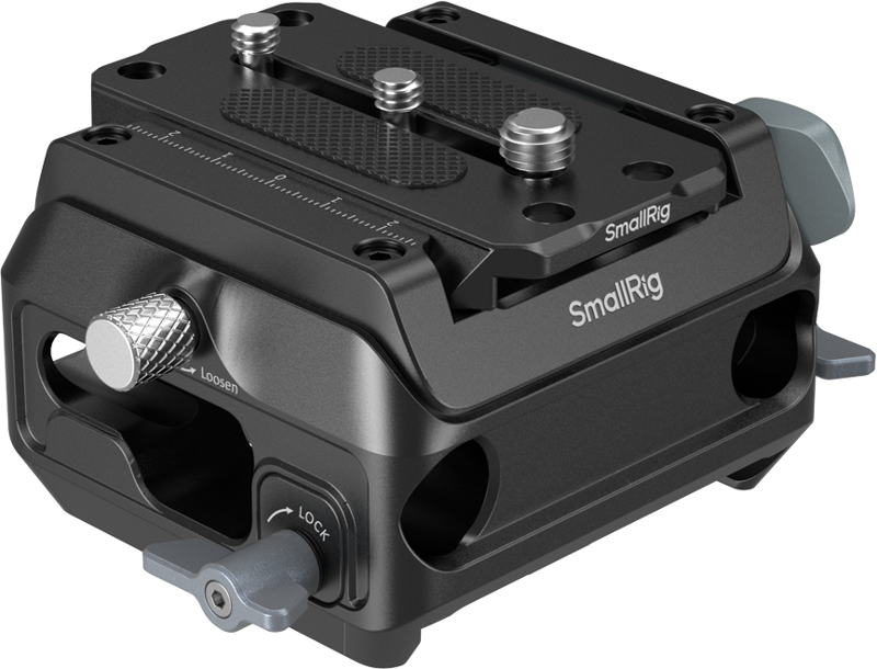 SMALLRIG 5366 Manfrotto-Type Mount Plate Kit with 15mm Dual Rod Clamp