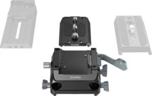 SMALLRIG 5366 Manfrotto-Type Mount Plate Kit with 15mm Dual Rod Clamp